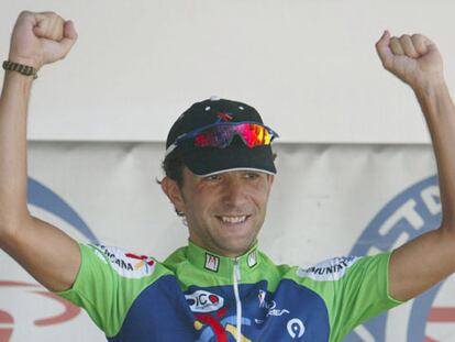 David Blanco en el podio de la octava etapa de la vuelta a Portugal 2006