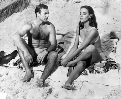 Sean Connery y Claudine Auger en 'Operación Trueno' (1965).