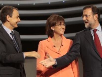 Segundo y último debate televisado de la campaña electoral de 2008, moderado por la periodista Olga Viza.