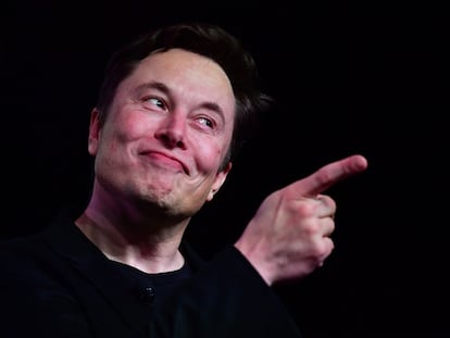 Elon Musk desvela un nuevo modelo de Tesla en 2019, en Los Ángeles (California).