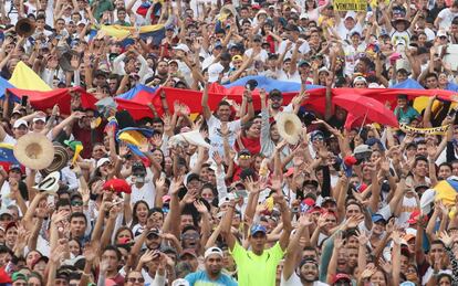 Más de 160.000 personas han acudido al 'Venezuela Aid Live', un evento que busca movilizar recursos para el país caribeño.