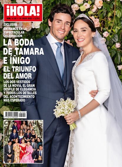 Portada de la revista '¡Hola!' con la boda de Tamara Falcó e Íñigo Onieva.