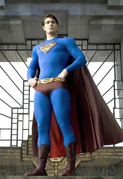 El actor Brandon Routh, en <i>Superman returns.</i>