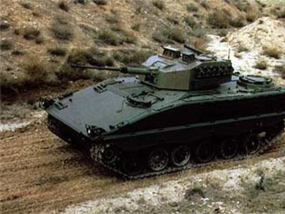 El vehículo de combate Pizarro, que fabrica la empresa General Dynamics-Santa Bárbara Sistemas.