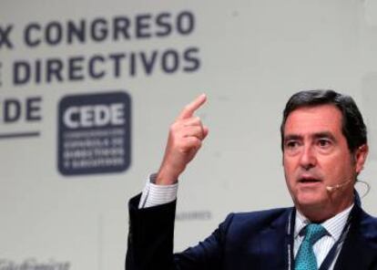 El presidente de la CEOE, Antonio Garamendi.