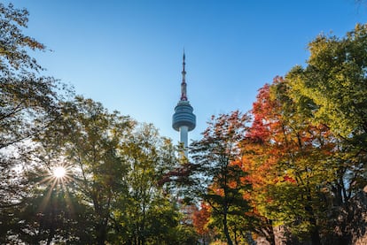 La Torre de Seúl, en el parque de Namsan.