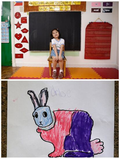 Jaedene Alyzxandra Medina, de 5 años, quiere esta Navidad un conejo como mascota. Vive en Filipinas.