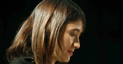 Núria Parlon, este lunes en un acto del PSC.