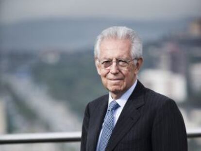 Mario Monti, exprimer ministre d'Itàlia, a Barcelona.