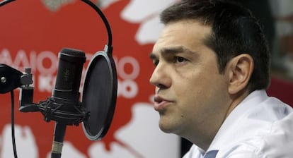 Tsipras, en su entrevista de radio.