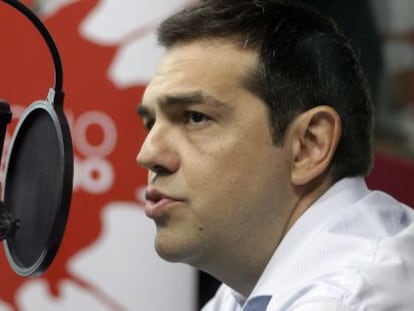 Tsipras, en su entrevista de radio.