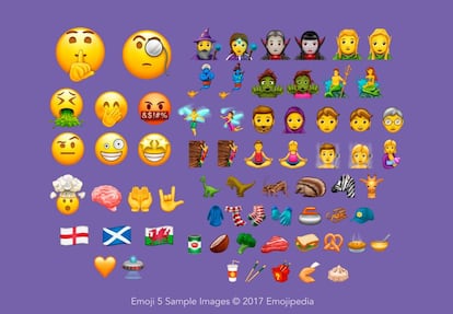 Listado con los nuevos Emoji Unicode 10