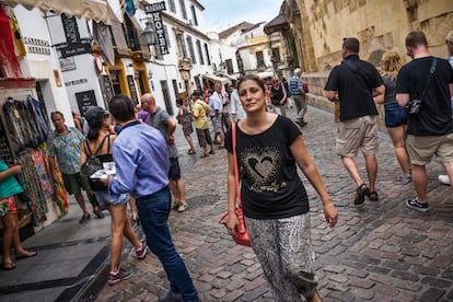 Natalia Andújar, acuñadora del feminismo islámico, en Córdoba.