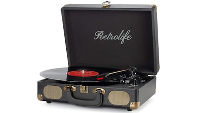 tocadiscos maleta de la marca Retrolife