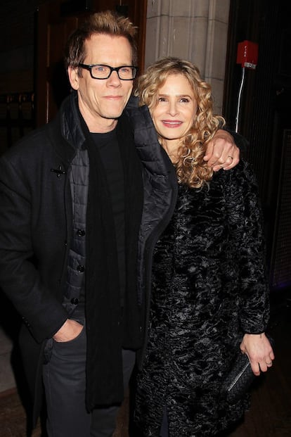 <b>Kevin Bacon y Kyra Sedgwick.</b> Son otra de las parejas más estables de la industria del cine. La pareja, que se conoció en un rodaje, de actores está casada desde 1988. Desde entonces han compartido cartel en cuatro películas. Tienen dos hijos, Travis (1989) y Sosie Ruth (1992).