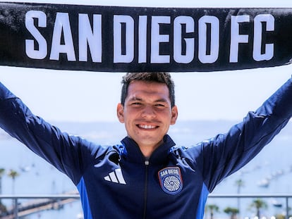 'Chucky' Lozano con los colores del San Diego FC.