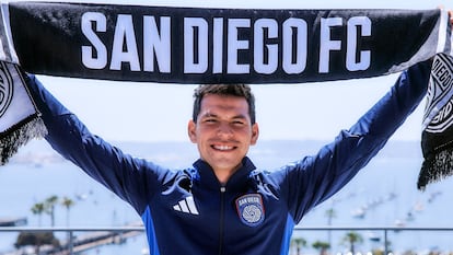 'Chucky' Lozano con los colores del San Diego FC.