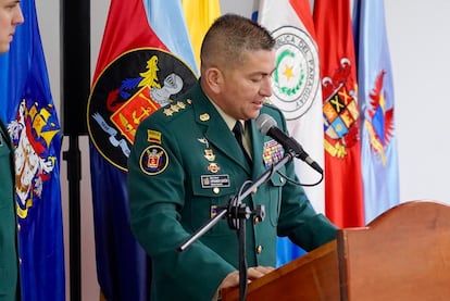 El general Hernando Garzón Rey, en Bogotá, el 5 de septiembre.