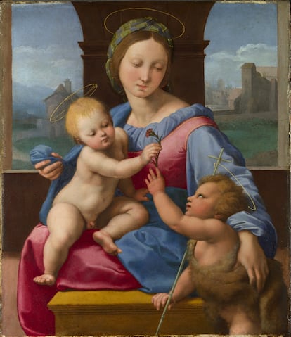 'La Virgen con el Niño y el Bautista (La Virgen de Garvagh)' (1509-1510), óleo sobre madera.