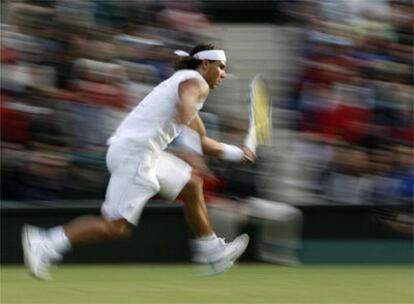 Rafa Nadal, en un momento del partido