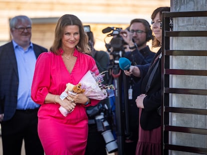 La princesa Marta Luisa en la apertura de un centro para perros ciegos, el 7 de septiembre de 2022, en As (Noruega).