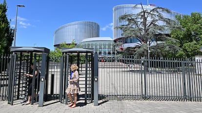 Vista del Tribunal Europeo de Derechos Humanos, en Estrasburgo, Francia, en 24 de junio.
