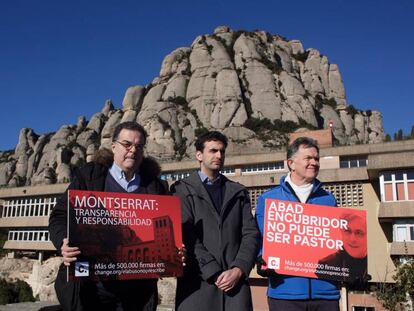 Juan Cuatrecasas, Miguel Hurtado i Peter Staunders, aquest diumenge al Monestir de Montserrat.