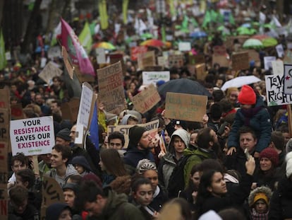 Marcha contra el cambio climático en Bruselas.