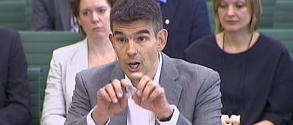 Matt Brittin, comparece en el Parlamento británico.