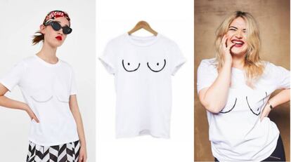 Camisetas de Zara, eBay y NeverFullyDressed.