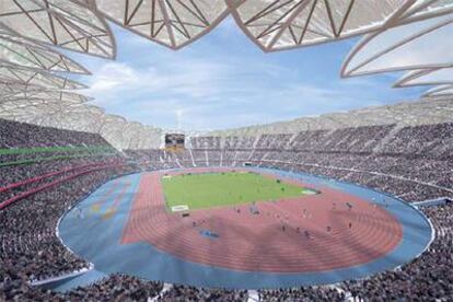 Una imagen del proyecto de parque olímpico para la candidatura de Londres 2012, diseñado por Alejandro Zaera-Polo.