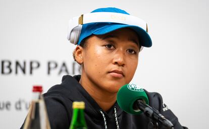 Osaka, durante una rueda de prensa en París.