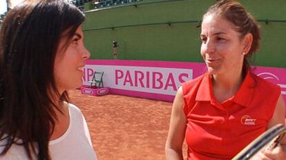 Arantxa Sánchez Vicario y Samanta Villar