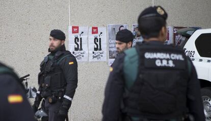 Agentes de la Guardia Civil en Cataluña.