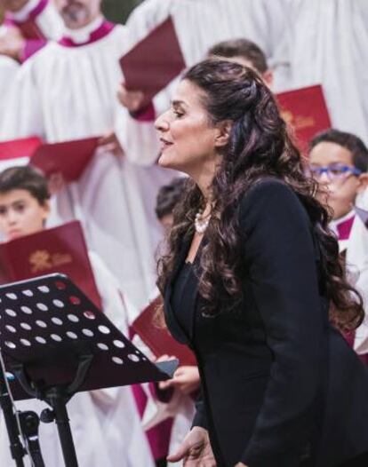 La &#039;mezzosoprano&#039; Cecilia Bartoli.