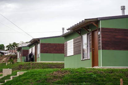 Viviendas sociales en Rivera, frontera norte de Uruguay con Brasil