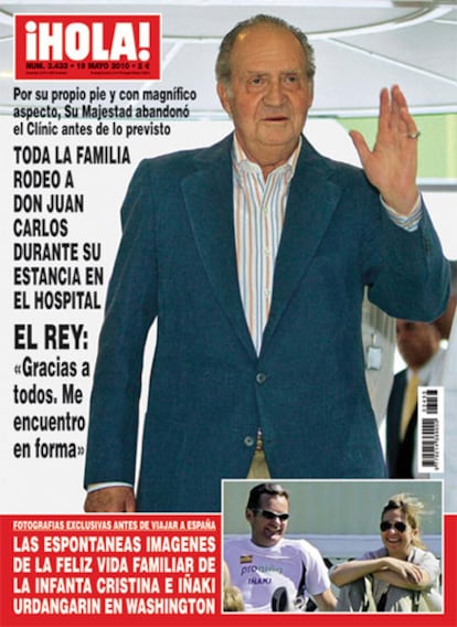 Portada de la revista <i>Hola</i> del 19 de mayo de 2010