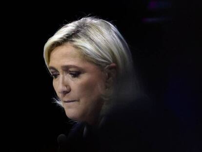 La candidata de la ultraderecha francesa, Marine Le Pen, que este domingo 24 enfrenta al actual presidente Emmanuel Macron en la segunda vuelta de las elecciones francesas