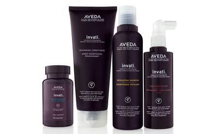 Más naturaleza para el cabello: Aveda. Es una de las firmas más concienciadas con el uso de ingredientes naturales y con menos agentes contaminantes... sin perder efectividad. Su línea Invati, concebida para frenar la caída del cabello, contiene cúrcuma india obtenida mediante comercio justo para favorecer al fabricante. Además, el tratamiento está basado en filosofías ayurvédicas (así como en avances científicos). Contiene hasta un 97% de ingredientes naturales.