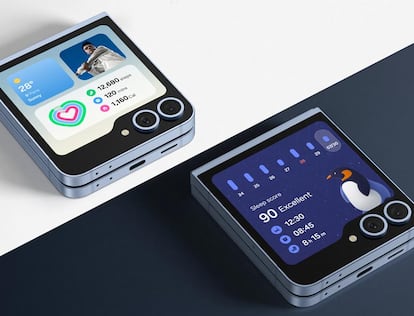 Diseño del teléfono Samsung Galaxy Z Flip6