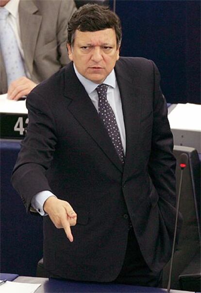 Barroso, ayer en la Eurocámara.