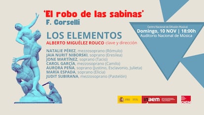 Cartel promocional del concierto 'El robo de las sabinas'.