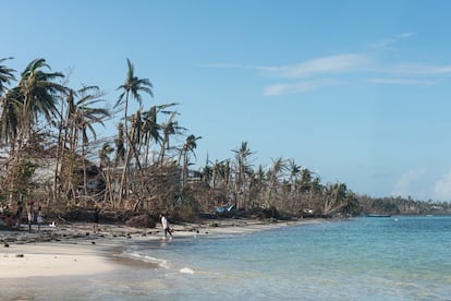 Famosa por sus palmeras y el verde tropical de sus aguas, el paisaje de Siargao ha cambiado de manera drástica tras el paso del tifón Rai. El turismo es la fuente de ingresos de la gran mayoría de la población y la recuperación se prevé lenta.