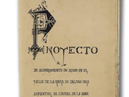 Primera página del proyecto de Antoni Gaudí del 1878.