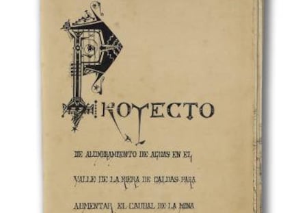 Primera pàgina del projecte d’Antoni Gaudí del 1878.
