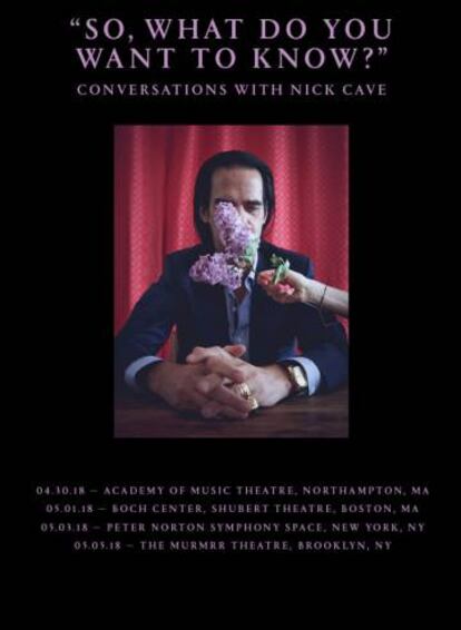 Cartel de 'Conversations with Nick Cave'.