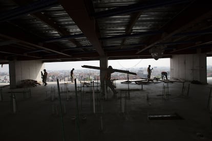 Trabajadores de construcción en Ciudad de México
