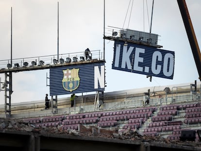 Obras de la remodelación del Spotify Camp Nou.