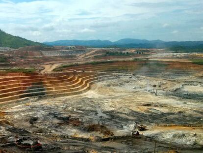 Mina de oro a campo abierto de Kibali, operada por Randgold en República Democrática del Congo. 