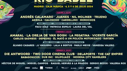 Cartel oficial del Festival Río Babel 2024.